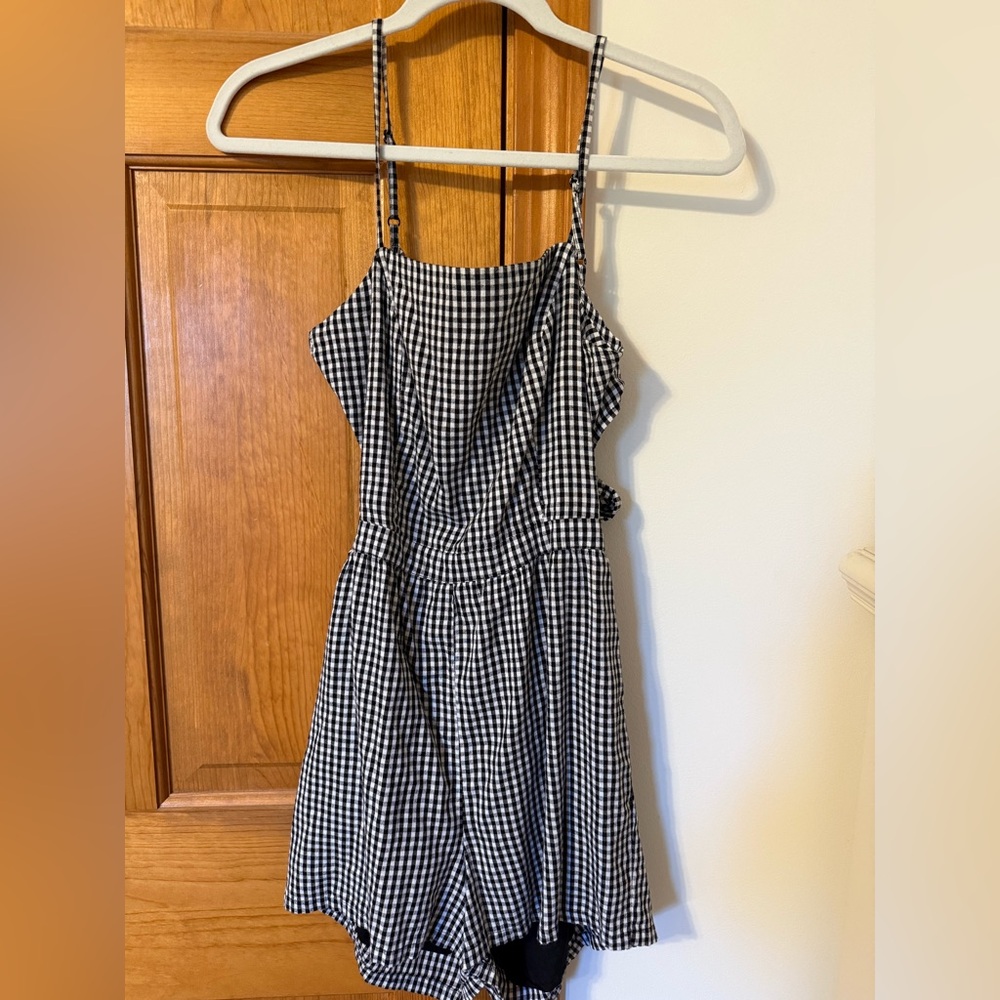 Gingham Romper